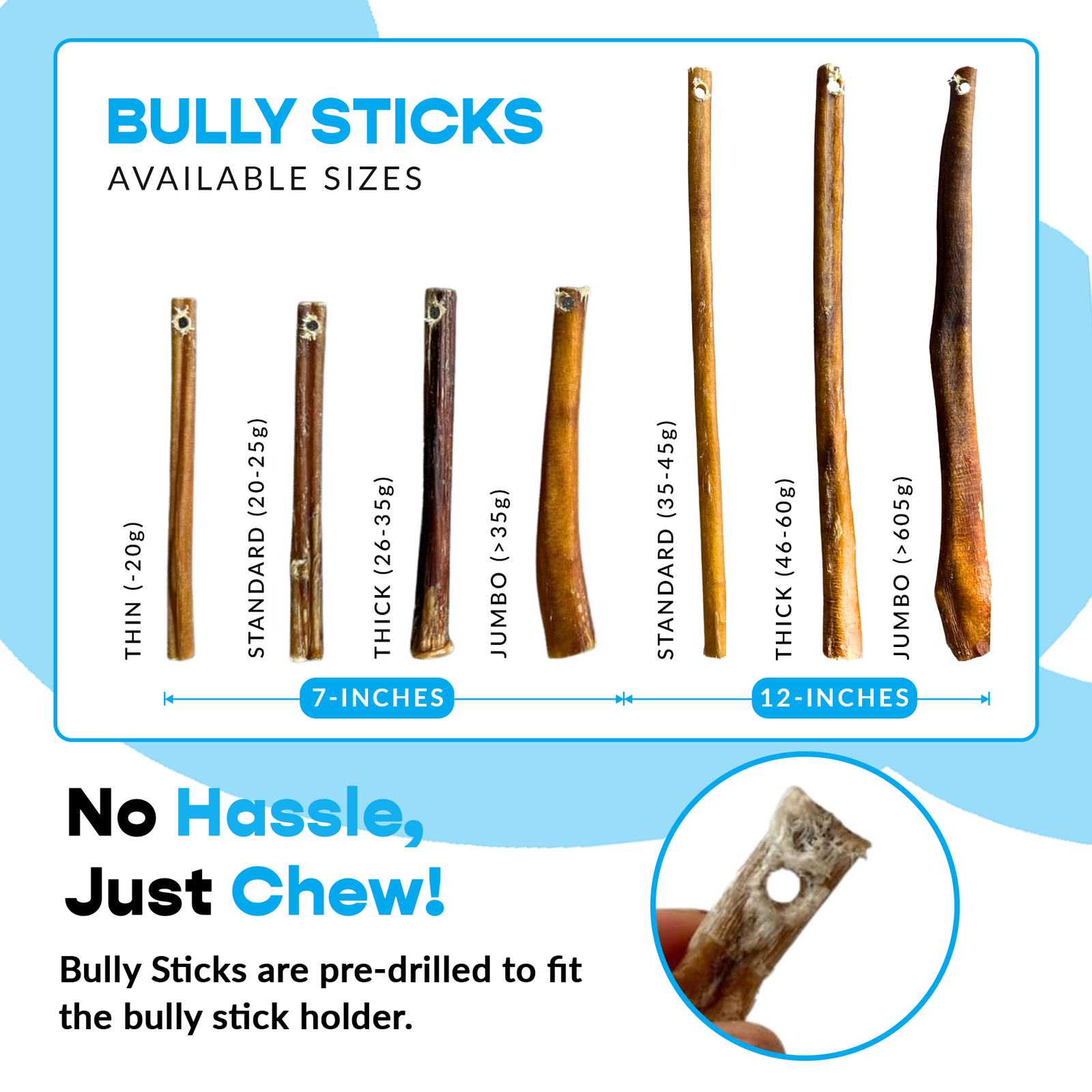 12" Thick Bully Sticks - Refill Pack - Image 4