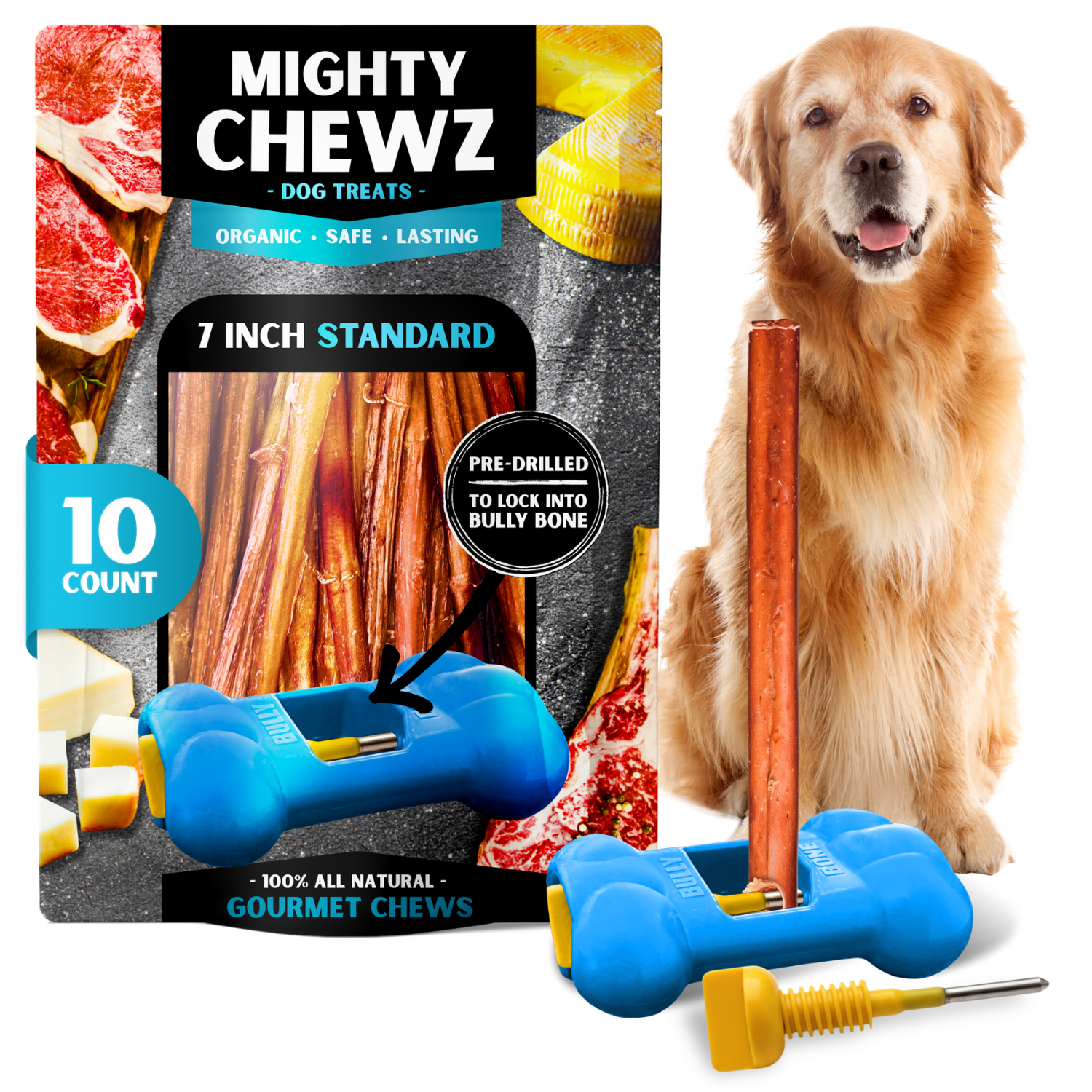 7" Standard Bully Sticks - Bully Bone Included - Image 7