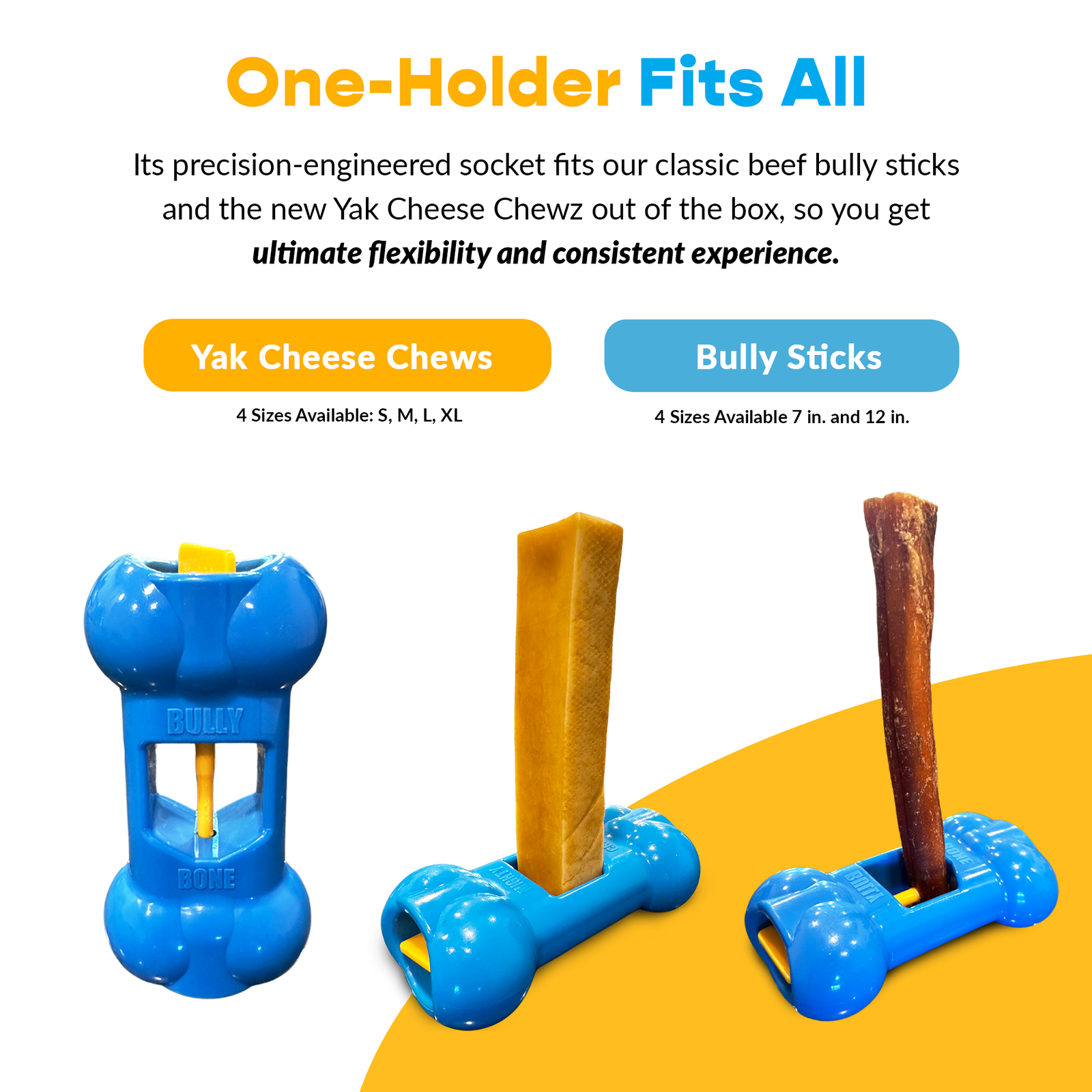 4 Pack Large Yak Cheese - Bully Bone Pro Included - Image 4